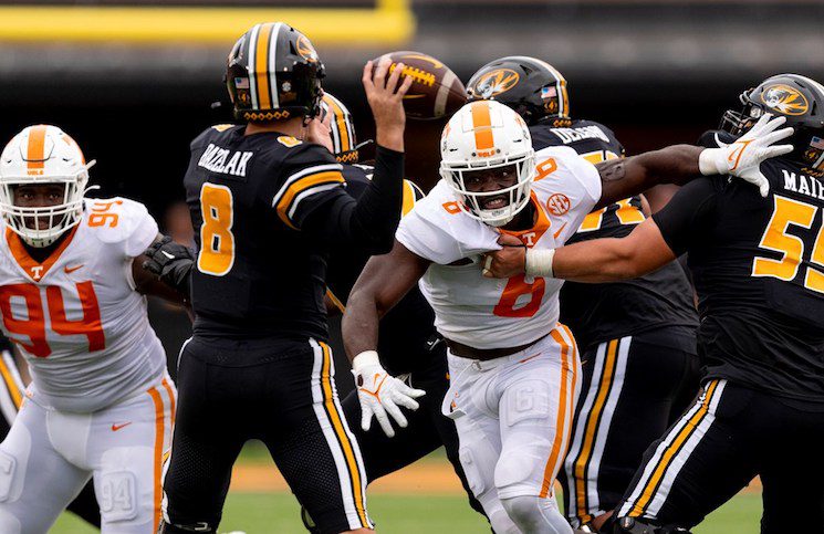 New LA Rams Edge Byron Young Highlights - Senior Bowl - Tennessee Vols 