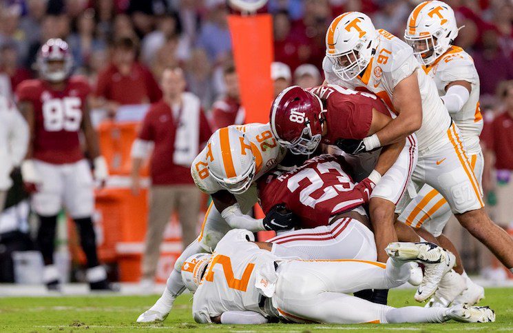 PFF Grades: Tennessee at Alabama