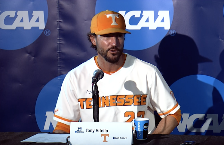 Postgame with Coach Vitello following Sunday's win to complete the