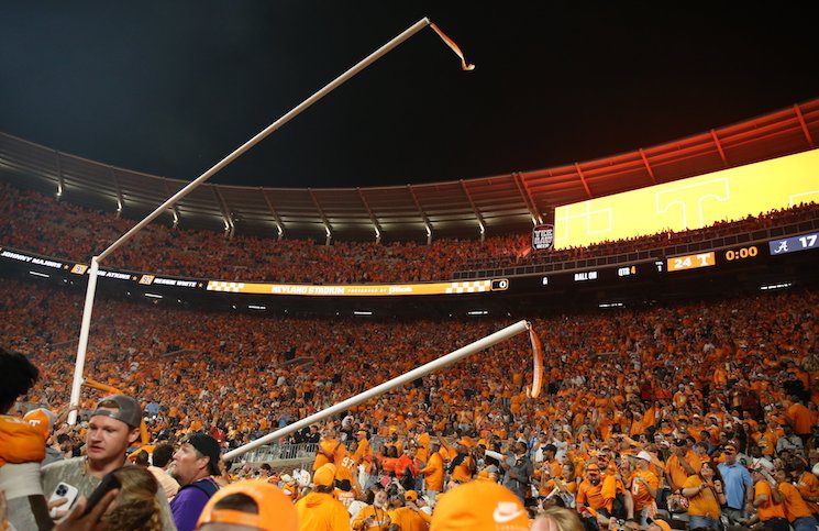 How Much Tennessee Was Fined For Fans Storming The Field Against 